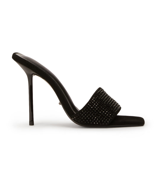 Tacones de aguja Tony Bianco Naomi Black Crystal/Black Suede 10.5cm Negras | BCRSO21455