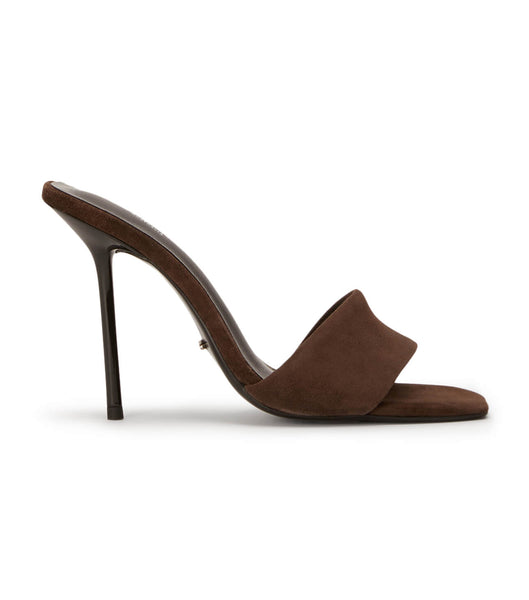 Tacones de aguja Tony Bianco Natalie Espresso Suede 10.5cm Chocolate | CREGJ72170