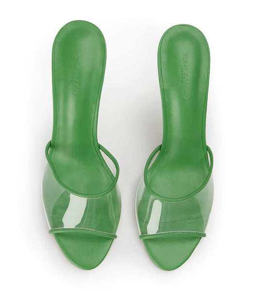 Tacones de aguja Tony Bianco Riana Clear Vinylite/Acid Green 9.5cm Verde | CRQCS16114