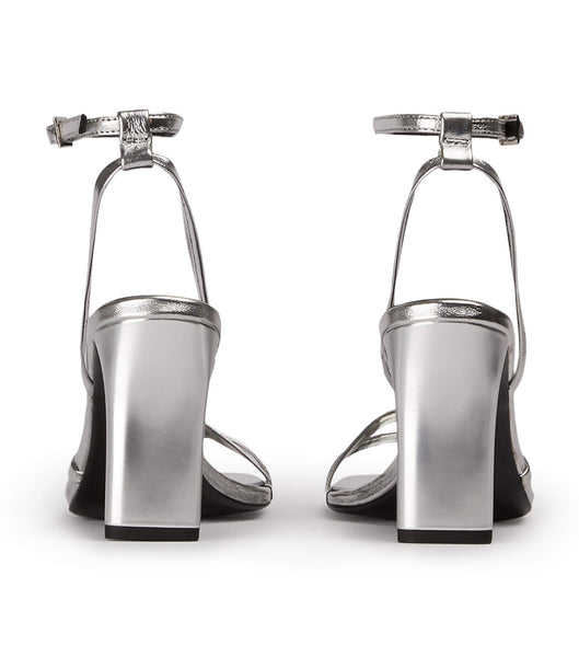 Tacones de evento Tony Bianco Corso Silver Foil 8.5cm Plateadas | CREAH43334