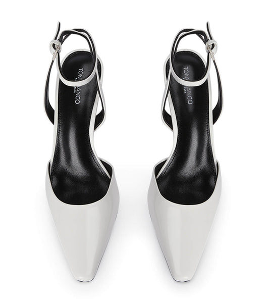 Tacones de evento Tony Bianco Eden White Hi Shine 10.5cm Blancas | MCRFT46606