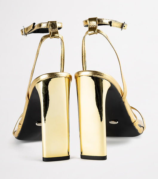 Tacones de evento Tony Bianco Fiance Gold Foil 11cm Doradas | CRNZX13983