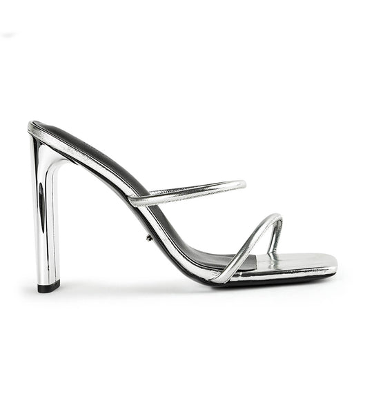 Tacones de evento Tony Bianco Florence Silver Foil 11cm Plateadas | CRDFL22324