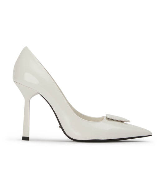 Tacones de evento Tony Bianco Gema White Hi Shine 10cm Blancas | CRJKU39116