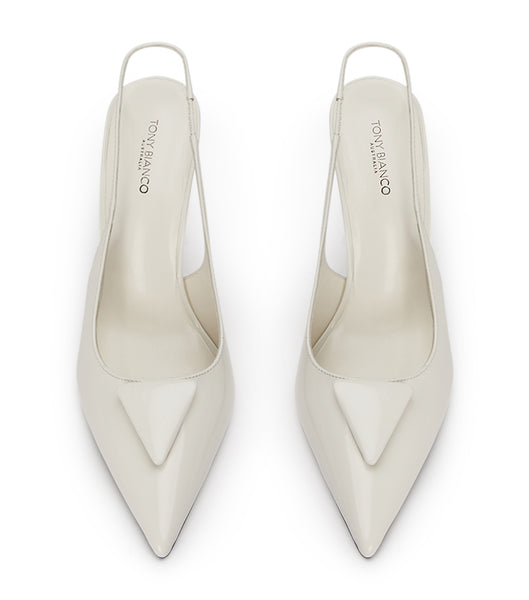 Tacones de evento Tony Bianco Ginger White Hi Shine 10cm Blancas | CRJVR57931