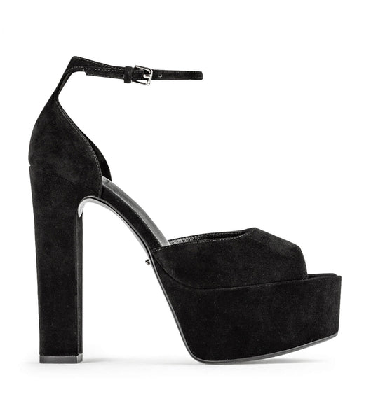 Tacones de evento Tony Bianco Jayze Black Suede 14cm Negras | XCRGW11902