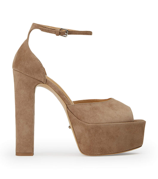 Tacones de evento Tony Bianco Jayze Stone Suede 14cm Gris | TCRPQ89143