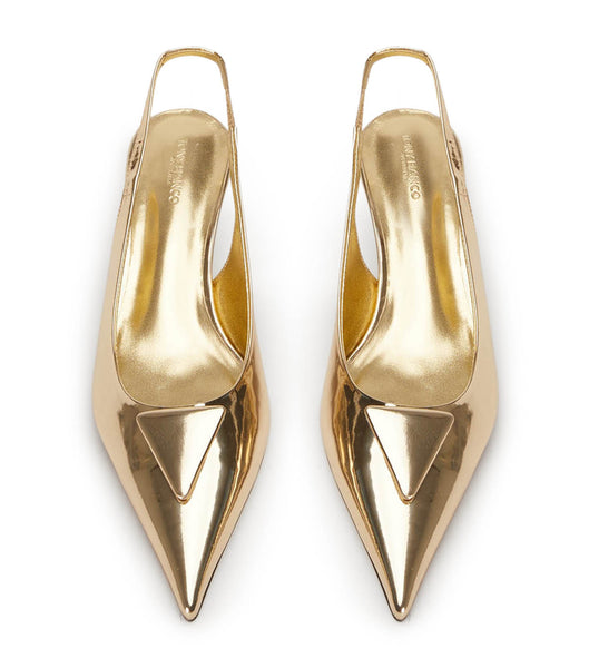 Tacones de evento Tony Bianco Kimmy Gold Shine 4.5cm Doradas | LCRTR32954