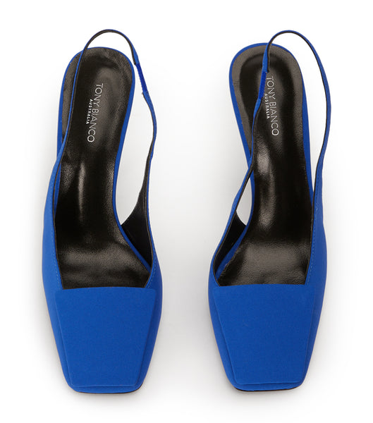 Tacones de evento Tony Bianco Rue Azure Crepe 10.5cm Azur | UCRND58879