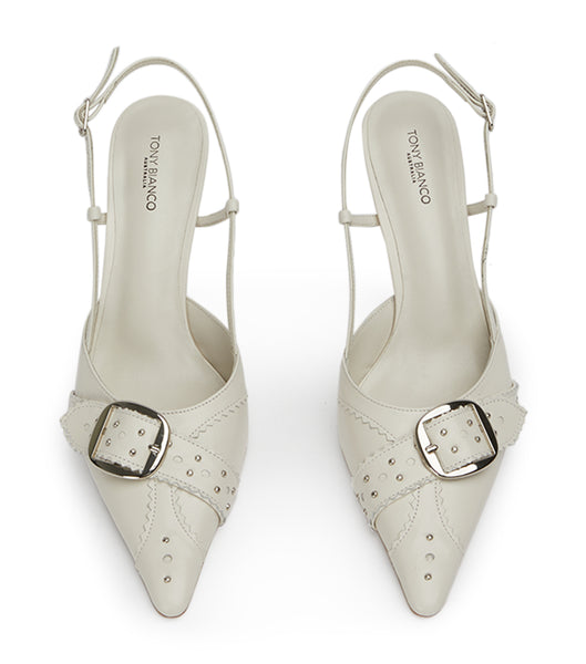 Tacones de evento Tony Bianco Sadie Bone Venice 8cm Beige | ZCRMJ60495