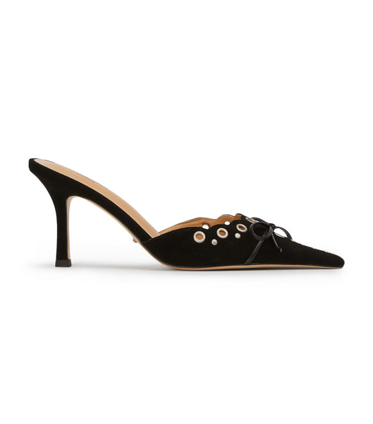 Tacones de evento Tony Bianco Shae Black Suede 8cm Negras | PCRQX34832