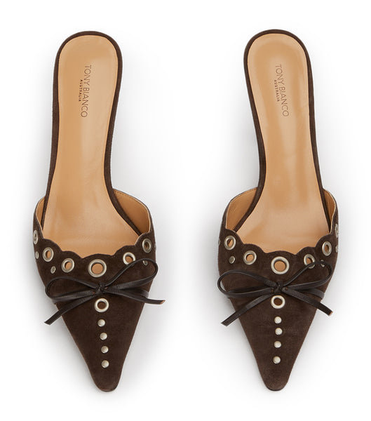 Tacones de evento Tony Bianco Shae Espresso Suede 8cm Chocolate | TCRWZ88754