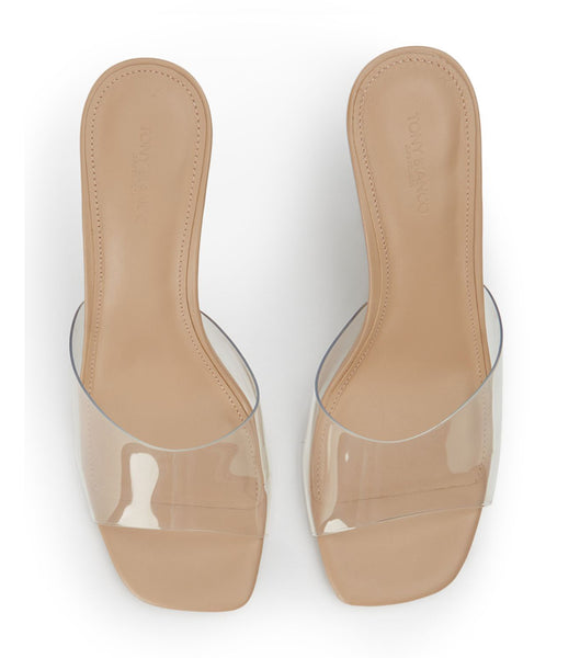 Wedges Tony Bianco Alessi Clear Vinylite/Skin 10cm Arena | CREGJ49650