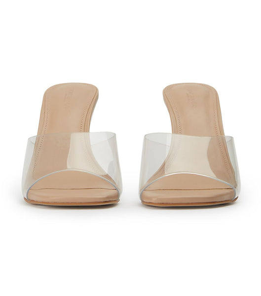 Wedges Tony Bianco Alessi Clear Vinylite/Skin 10cm Arena | CREGJ49650