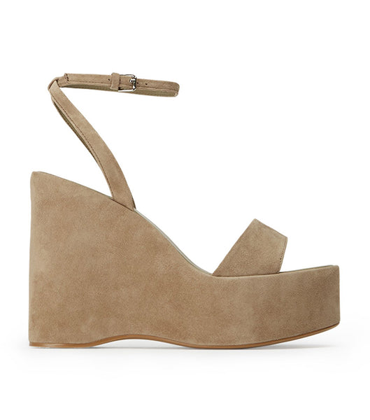 Wedges Tony Bianco Vesna Stone Suede 13cm Gris | BCRSD89756