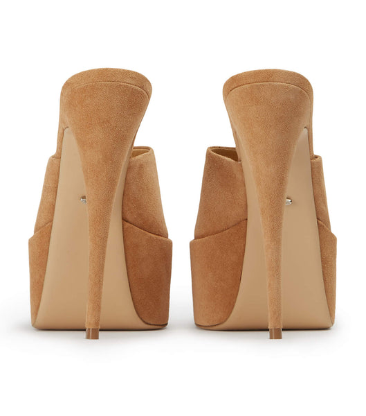 Zapatos Plataforma Tony Bianco Jordyn Butterscotch Suede 15cm Marrones | CRJVR15509