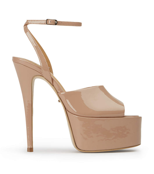 Zapatos Plataforma Tony Bianco Journey Coco Patent 15cm Beige | LCRSX63259