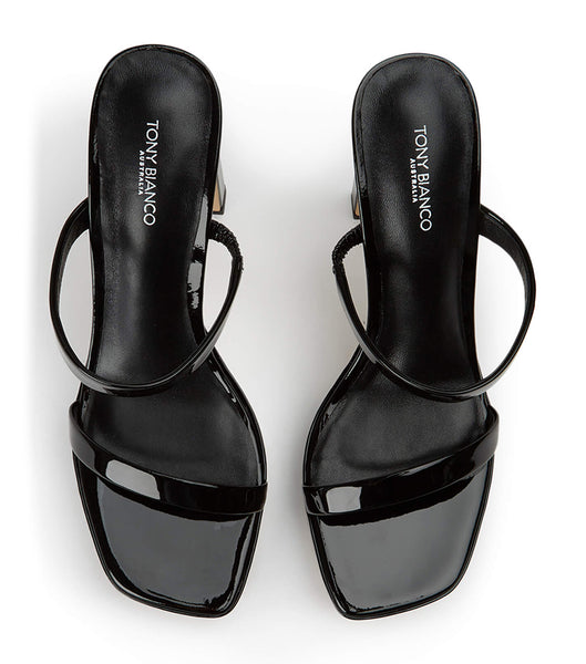 Zapatos Tacon Bloque Tony Bianco Diane Black Patent 11.5cm Negras | BCRSD39826