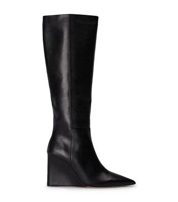 Botas de Tacon Tony Bianco Drake Black Como 9.5cm Negras | CRJKU56158