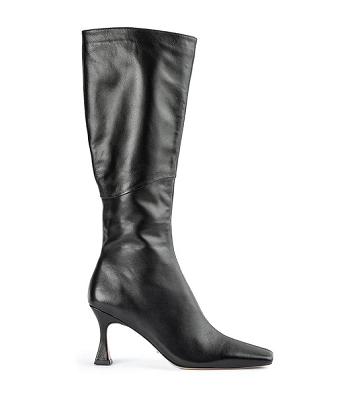 Botas de Tacon Tony Bianco Fantasy Black Venice 8cm Negras | GCRUC82726