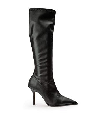 Botas de Tacon Tony Bianco Knight Black Venezia 9.5cm Negras | SCRVO80855