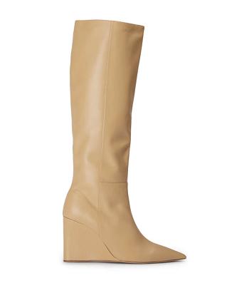 Botas de media pantorrilla Tony Bianco Drake Butter Nappa 9.5cm Beige | ECRHC40088