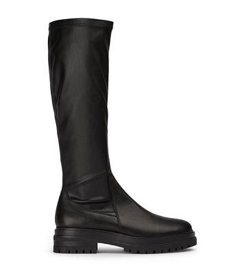 Botas hasta las rodillas Tony Bianco Waze Black Venice/Black Venezia 4.5cm Negras | CRJBT45281