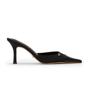 Court Shoes Tony Bianco Stack Black Grosgrain/Black Como 8cm Negras | CRNEJ51537