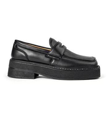 Loafers Tony Bianco Granite Black Nappa 5cm Gris Negras | YCRGT44226