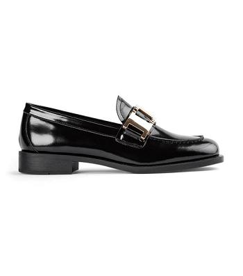 Loafers Tony Bianco Ruiz Black Hi Shine 2.5cm Negras | BCRSO63873