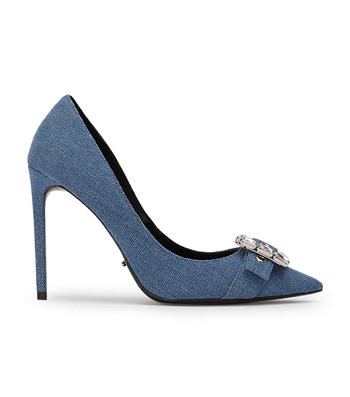 Tacones Brillantes Tony Bianco Abbey Washed Denim 10.5cm Azules | CRJZR90171