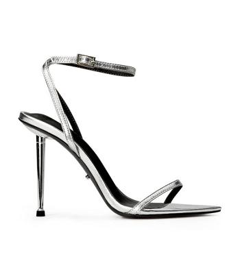 Tacones De Novia Tony Bianco Myra Silver Nappa Metallic 10.5cm Plateadas Metal | FCRHY46188