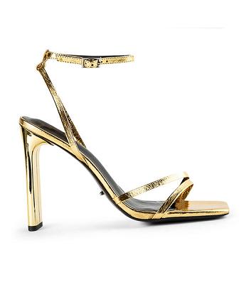 Tacones con tiras Tony Bianco Fiance Gold Foil 11cm Doradas | ACRWC80404