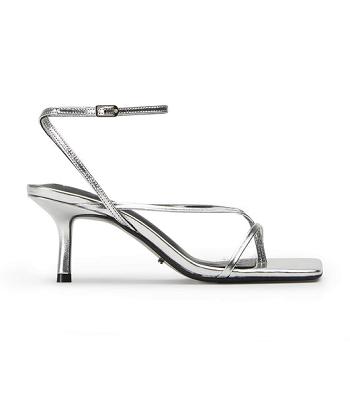 Tacones de aguja Tony Bianco Avi Silver Foil 6.5cm Plateadas | UCRTG58500