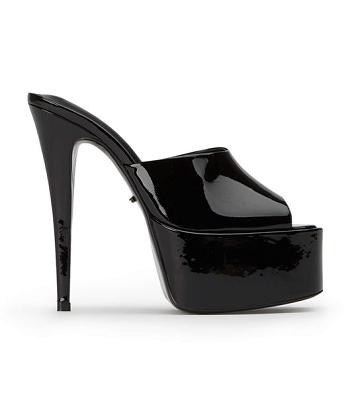 Tacones de aguja Tony Bianco Jordyn Black Patent 15cm Negras | CRJZR31166