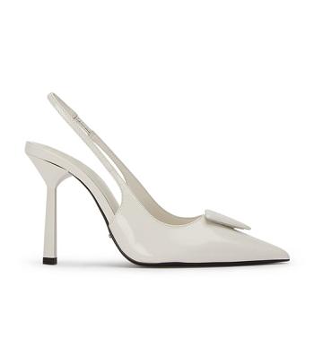 Tacones de evento Tony Bianco Ginger White Hi Shine 10cm Blancas | CRJVR57931